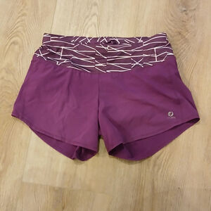 Women's Oiselle Athletic Shorts Size 02 Purple with White Pattern